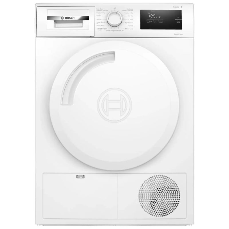 Bosch Series 4 8KG Heat Pump Tumble Dryer - White | WTH84001GB - TUMBLE DRYERS - Beattys of Loughrea