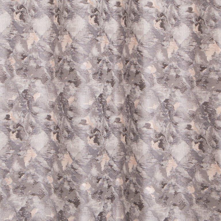 Festival 90" x 90” Lined Eyelet Curtains Grey/Blush - CURTAINS - READY MADE - Beattys of Loughrea