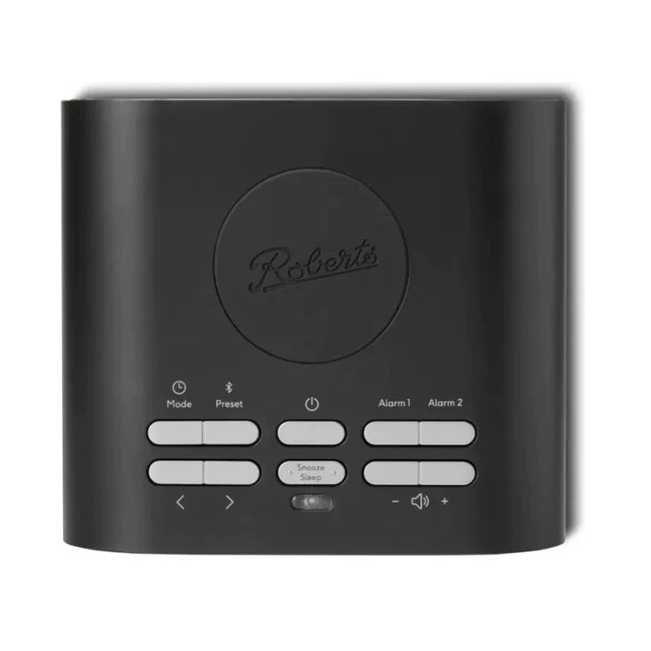 Roberts Ortus Charge FM Radio Alarm | ORTUSCHARGEBK - CLOCK RADIO / DIGITAL CLOCKS - Beattys of Loughrea