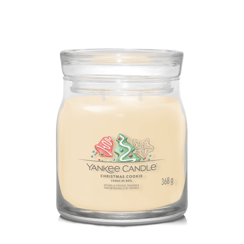 Christmas Cookie Signature Medium Jar Yankee Candle 368g - CANDLES - Beattys of Loughrea