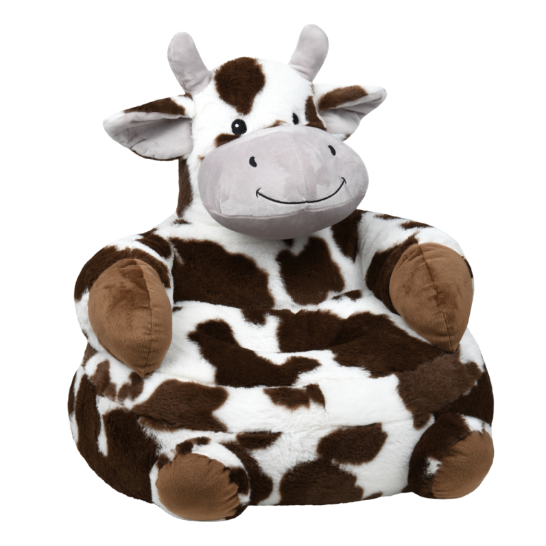 Lise Brown Cow Kids Beanie Chair 45x45cm