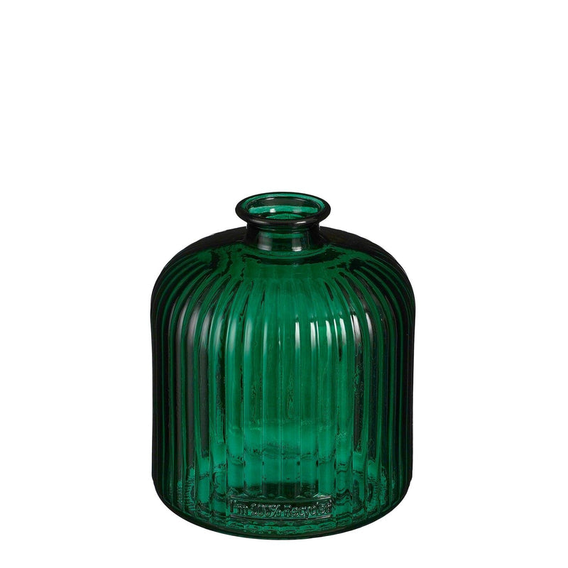 Jessica Bottle Recycled Glass Green 18 x 16cm