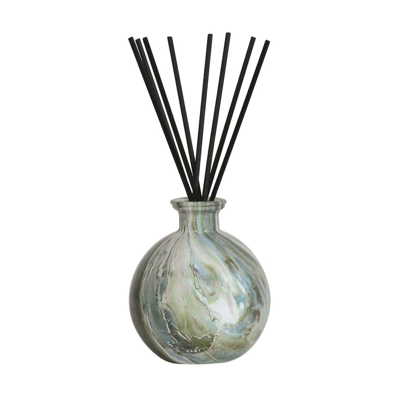 Jade Marble Reed Diffuser Bottle & Reeds (No Liquid)