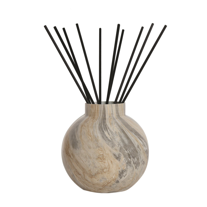 Grigio Marble Large Reed Diffuser Bottle & Reeds (No Liquid)