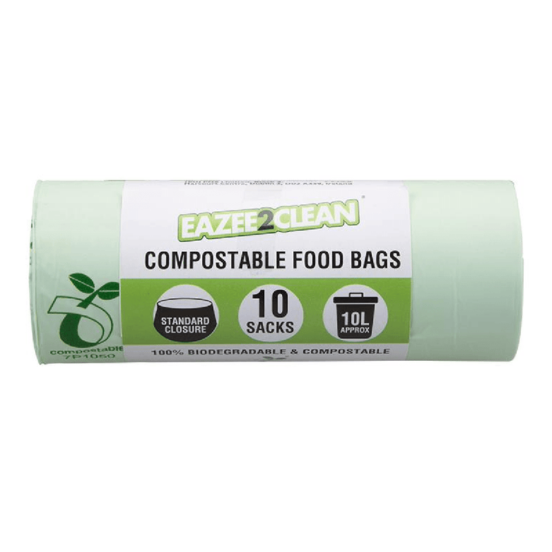 Compostable Food Bags 10L 10 Pack - BIN LINERS, REFUSE BAGS - Beattys of Loughrea