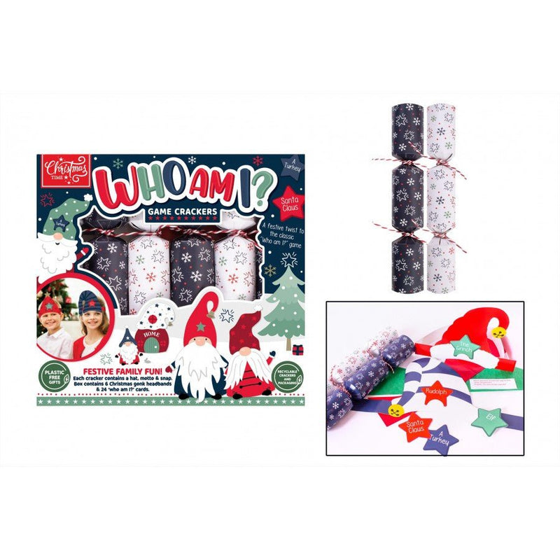 Set of 6 Who Am I? Game 9" Crackers - XMAS ACCESSORIES - Beattys of Loughrea