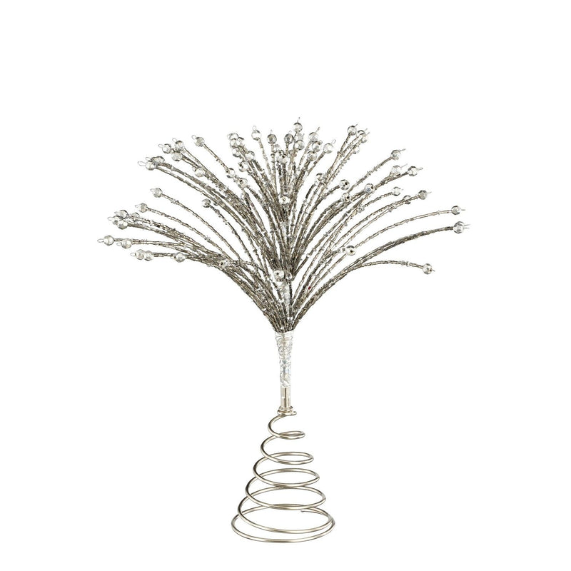 Firework Treetop Silver - l25xw8xh36cm