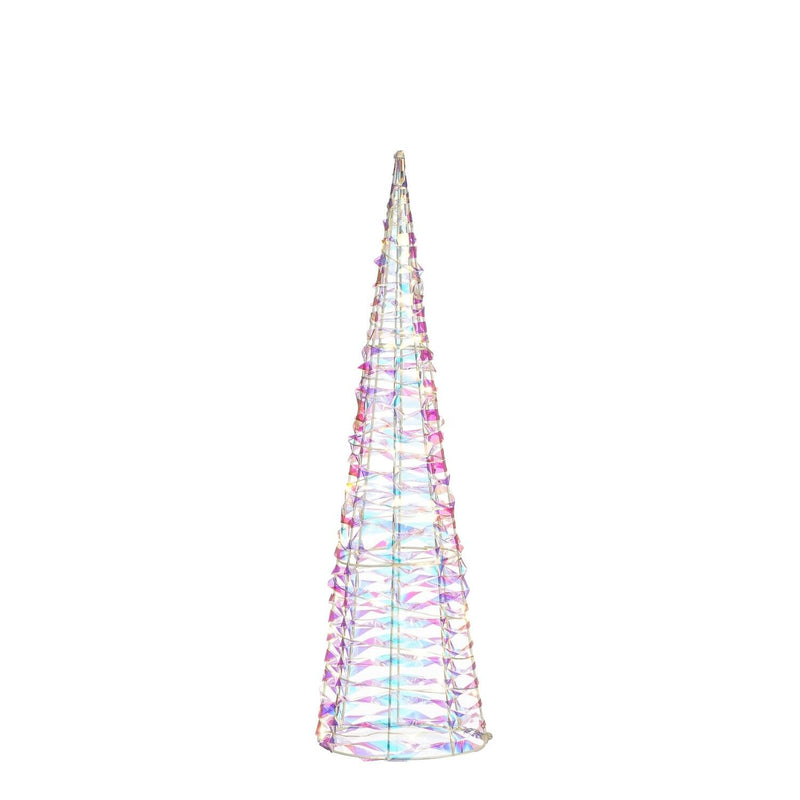 Cone Iridescent 30 LED Battery Operated 50cm