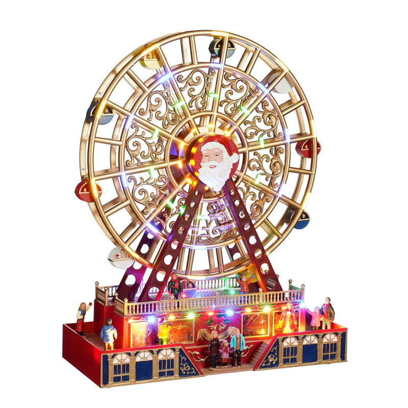 Christmas Ferris Wheel Battery Operated 38 x 48cm - XMAS ROOM DECORATION LARGE AND LIGHT UP - Beattys of Loughrea