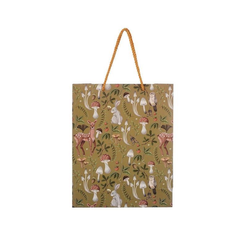 Christmas Paper Gift Bag Green - l26xw10xh32cm