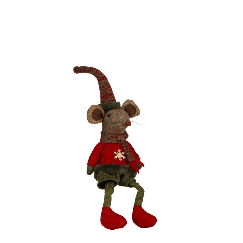 Christmas Mouse Decoration Red 56cm