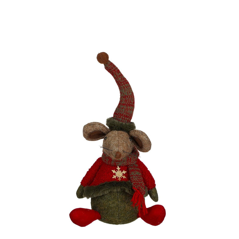 Christmas Mouse Decoration Red 40cm