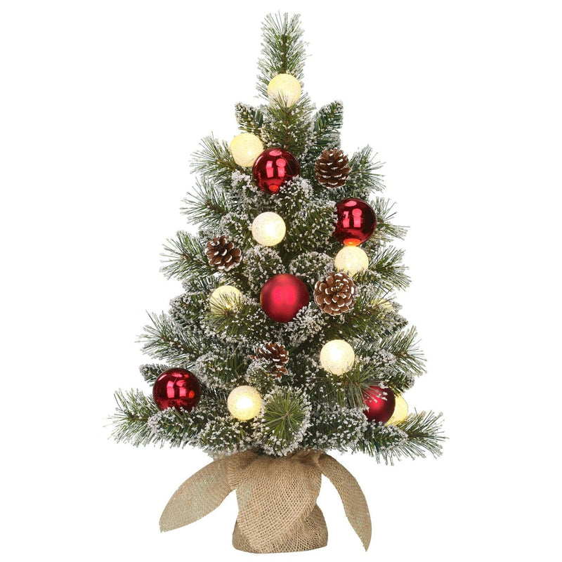 Kaprun Christmas Tree with 10 LED Battery Operated with timer 60cm (2ft) - XMAS TREE PRELIT & POPUP - Beattys of Loughrea