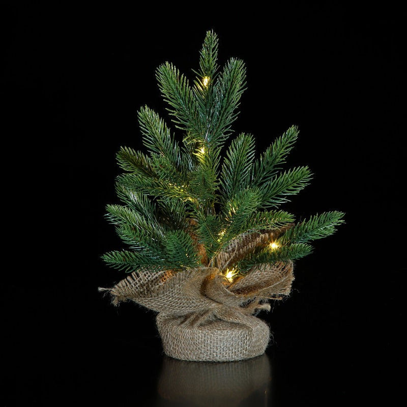 Noma Table Top Christmas Tree in Hessian Bag - XMAS TREE SMALL - Beattys of Loughrea