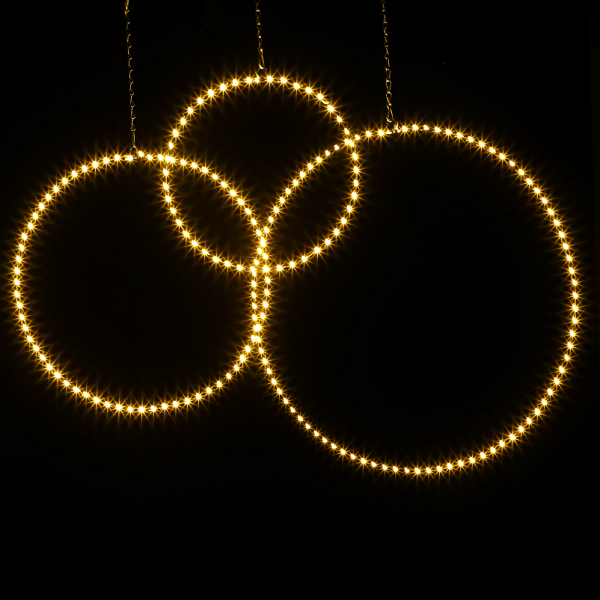 Noma 60cm Warm White Circle Of Light - XMAS ROOM DECORATION LARGE AND LIGHT UP - Beattys of Loughrea