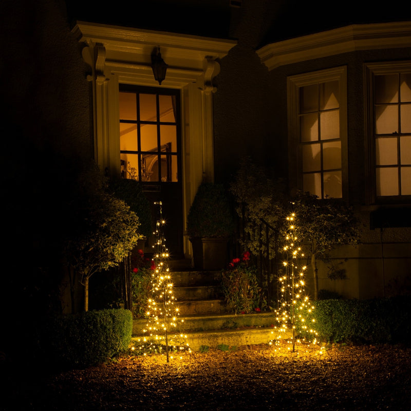 Noma Starry Nights 1.5m Warm White Set Of 2 Doorstep Trees - XMAS TREE PRELIT & POPUP - Beattys of Loughrea