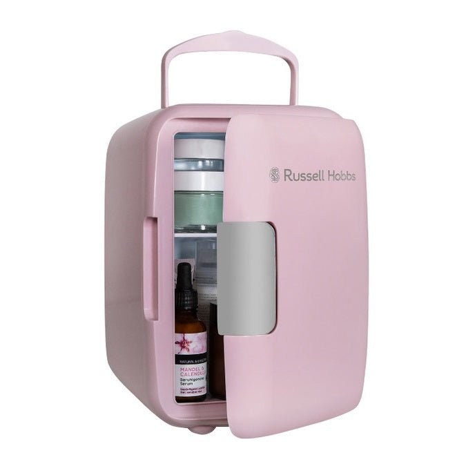 Russell Hobbs 4L Portable Mini Cooler & Warmer Pink RH4CLR1001P - FRIDGE PORTABLE/ CAMPING - Beattys of Loughrea