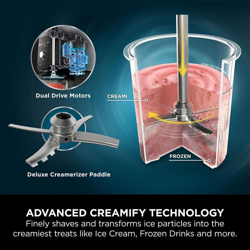 Ninja Creami Deluxe 10-In-1 Ice Cream And Frozen Drink Maker - SMOOTHIE ICECREAM YOG POPCORN CHOC - Beattys of Loughrea