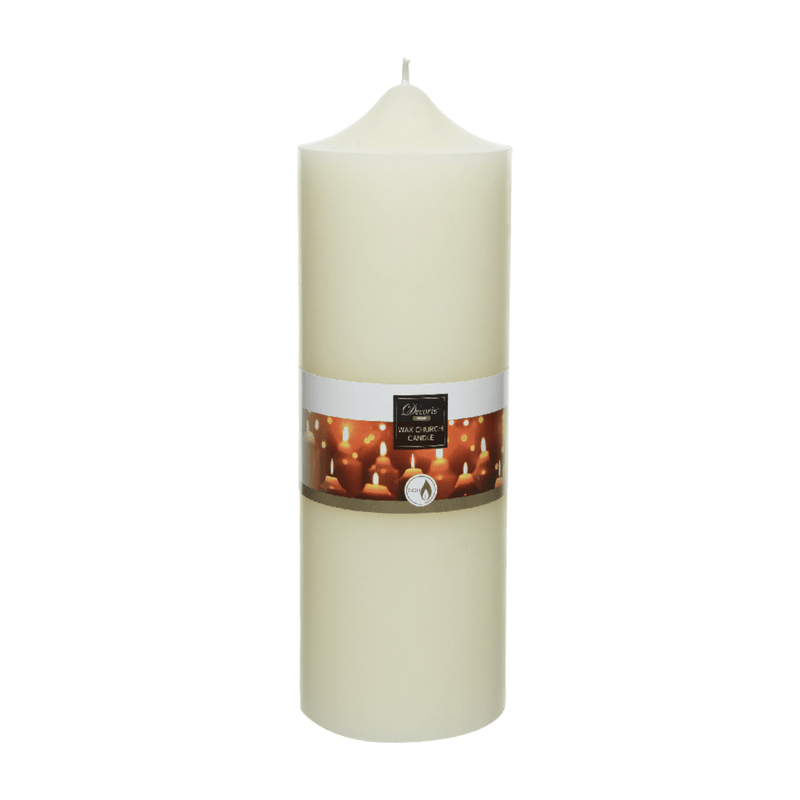 Decoris Wax Church Candle 25 x 10cm - CANDLES - Beattys of Loughrea