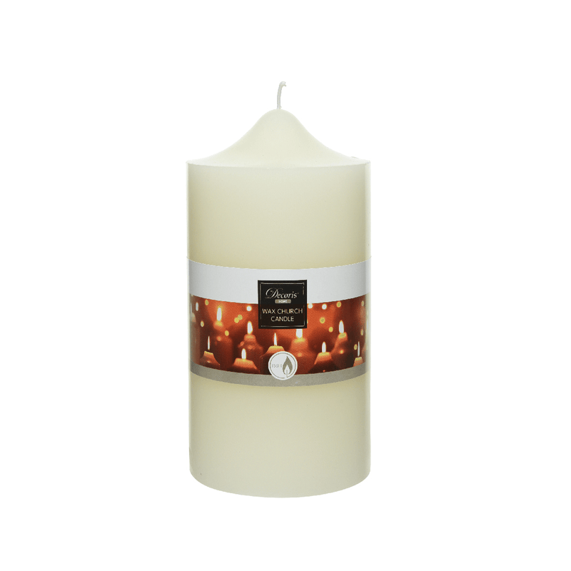 Decoris Wax Church Candle 20 x 10cm - CANDLES - Beattys of Loughrea