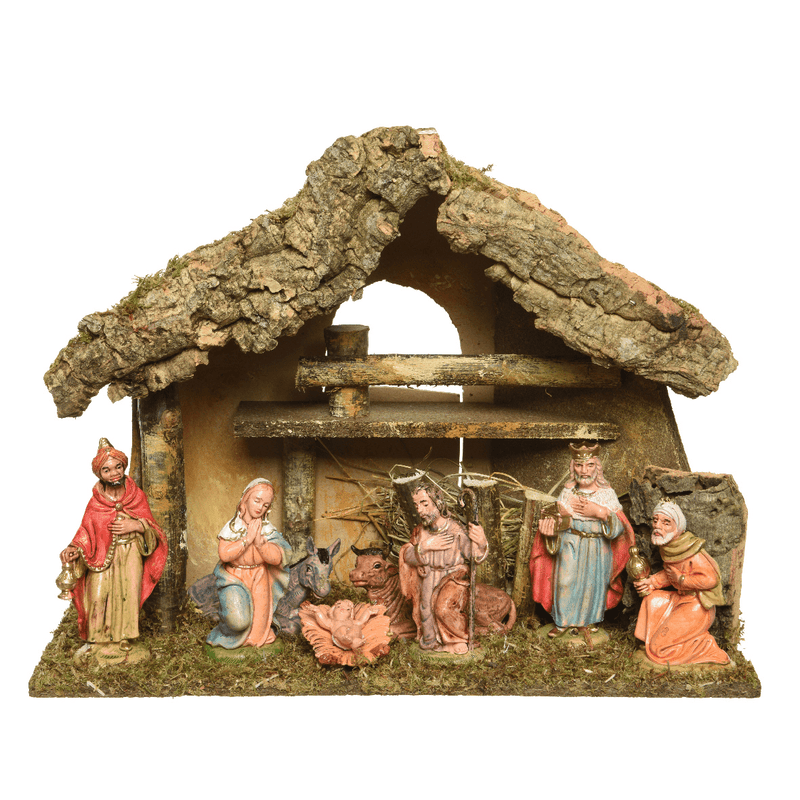 Nativity Scene / Crib including Figures 38 x 18 x 29cm - XMAS CRIBS - Beattys of Loughrea