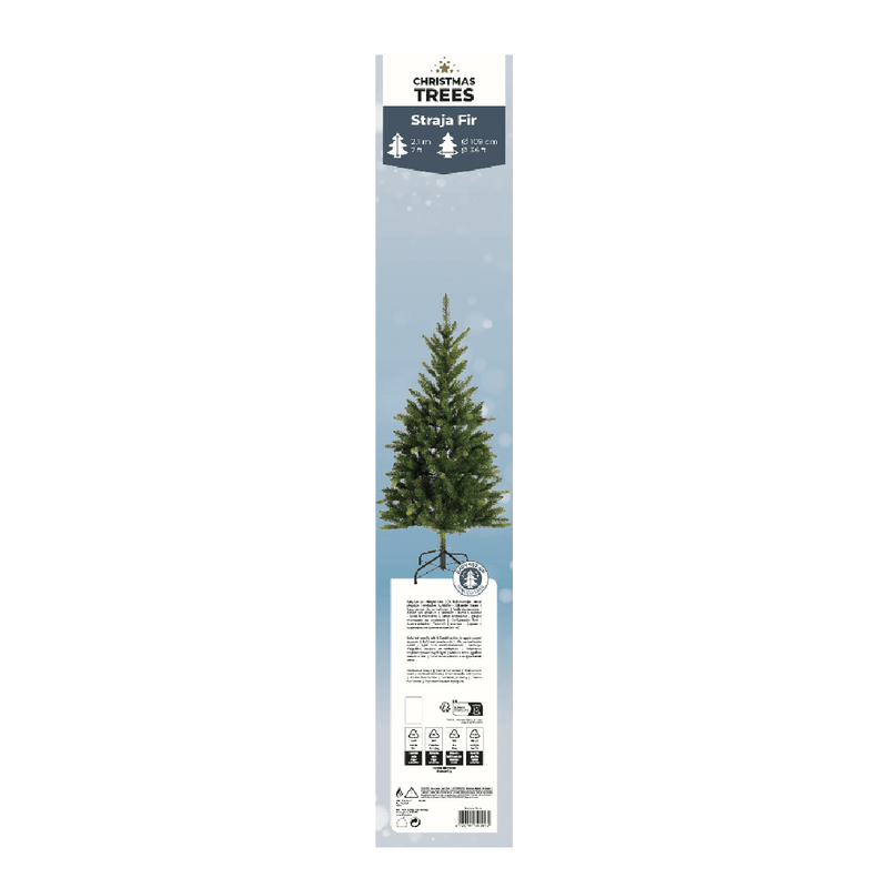 Straja Fir Green Christmas Tree 210cm (7ft) - XMAS TREE ARTIFICIAL - Beattys of Loughrea