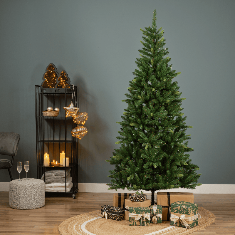 Straja Fir Green Christmas Tree 210cm (7ft) - XMAS TREE ARTIFICIAL - Beattys of Loughrea