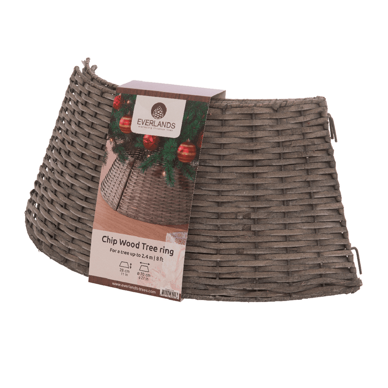 Everlands Chip Wood Tree Ring Skirt - XMAS TREE STANDS / BAGS / SKIRTS - Beattys of Loughrea