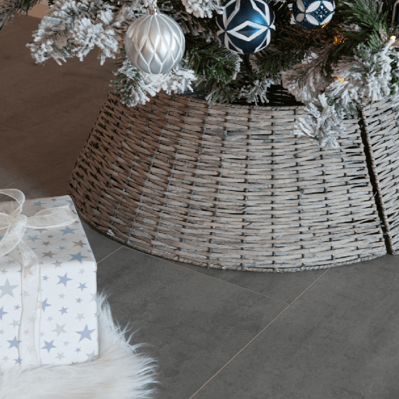 Grey tree skirt 70cm best sale