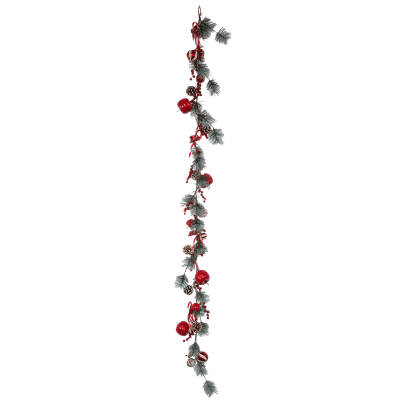 160cm Candy Cane Christmas Garland - XMAS GARLANDS - Beattys of Loughrea