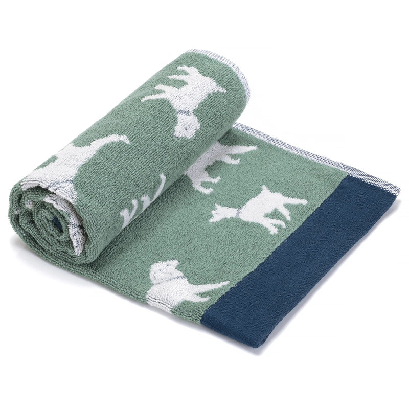 Pooch Hand Towel Single Green