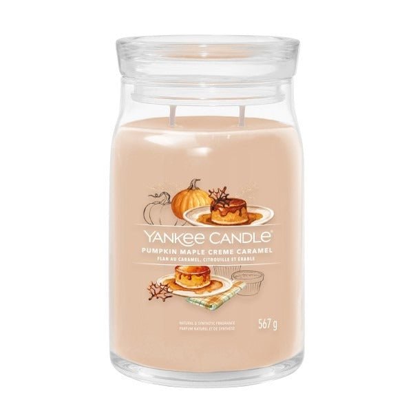 Pumpkin Maple Crème Caramel Signature Large Jar Yankee Candle 567g - CANDLES - Beattys of Loughrea