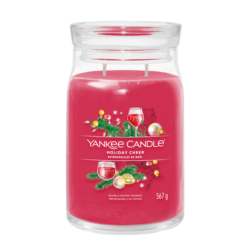 Holiday Cheer Signature Large Jar Yankee Candle 567g - CANDLES - Beattys of Loughrea