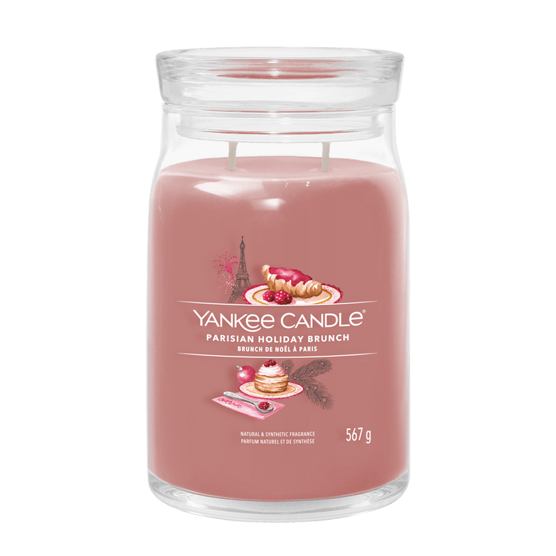 Parisian Holiday Brunch Signature Large Jar Yankee Candle 567g - CANDLES - Beattys of Loughrea