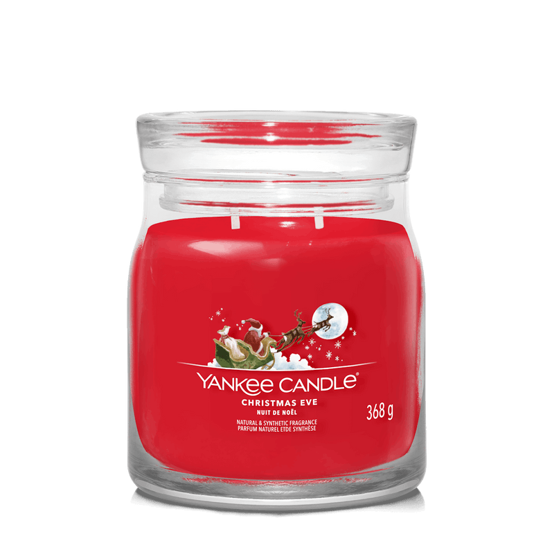 Christmas Eve Signature Medium Jar Yankee Candle 368g - CANDLES - Beattys of Loughrea