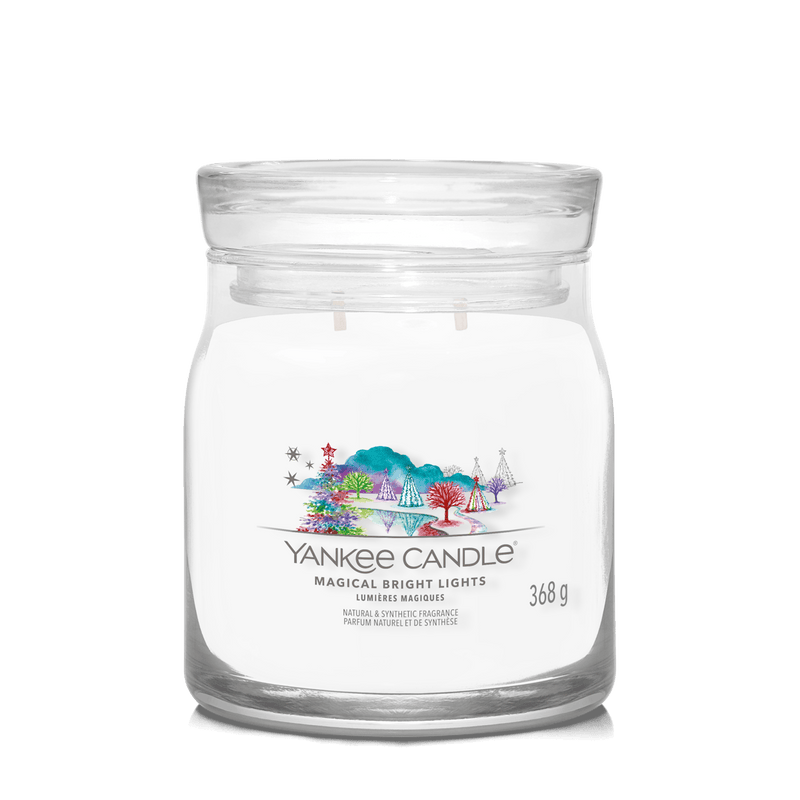 Magical Bright Lights Signature Medium Jar Yankee Candle 368g - CANDLES - Beattys of Loughrea