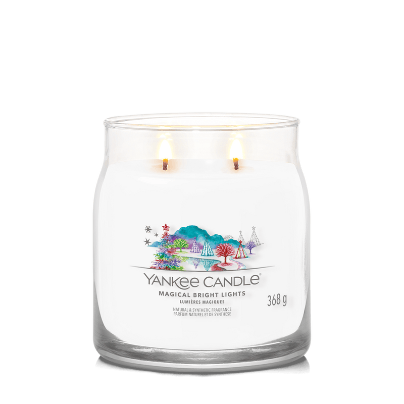 Magical Bright Lights Signature Medium Jar Yankee Candle 368g - CANDLES - Beattys of Loughrea