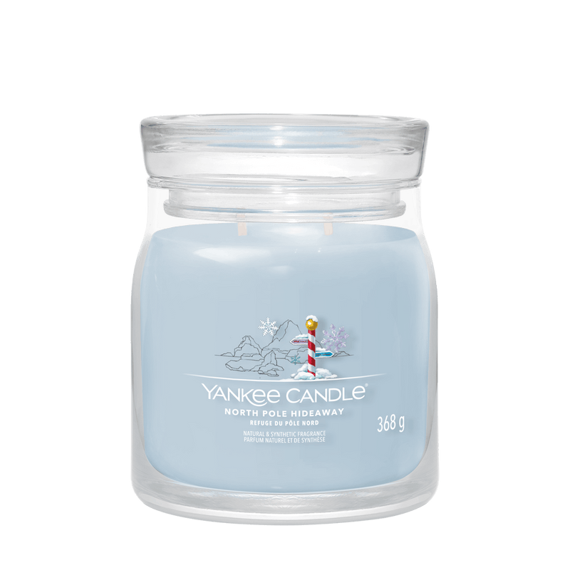 North Pole Hideaway Signature Medium Jar Yankee Candle 368g - CANDLES - Beattys of Loughrea