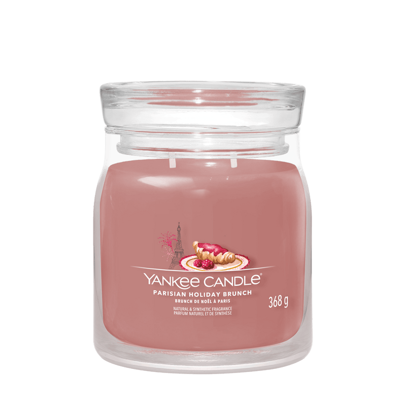 Parisian Holiday Brunch Signature Medium Jar Yankee Candle 368g - CANDLES - Beattys of Loughrea