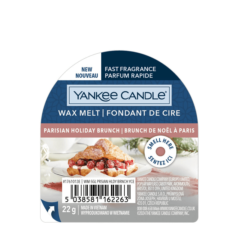 Signature Wax Melt Tart Parisian Holiday Brunch Yankee Candle - CANDLES - Beattys of Loughrea