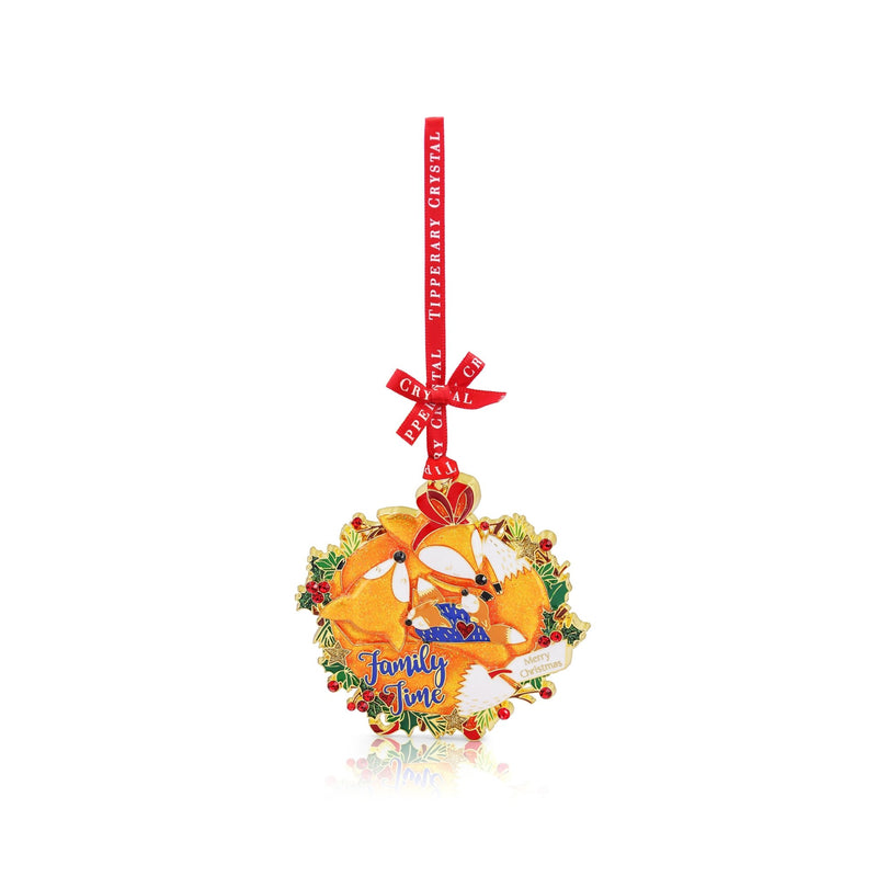 TIPPERARY CRYSTAL Family Time Hanging Christmas Decoration - XMAS CERAMIC WOOD RESIN GLASS ORNAMENTS - Beattys of Loughrea