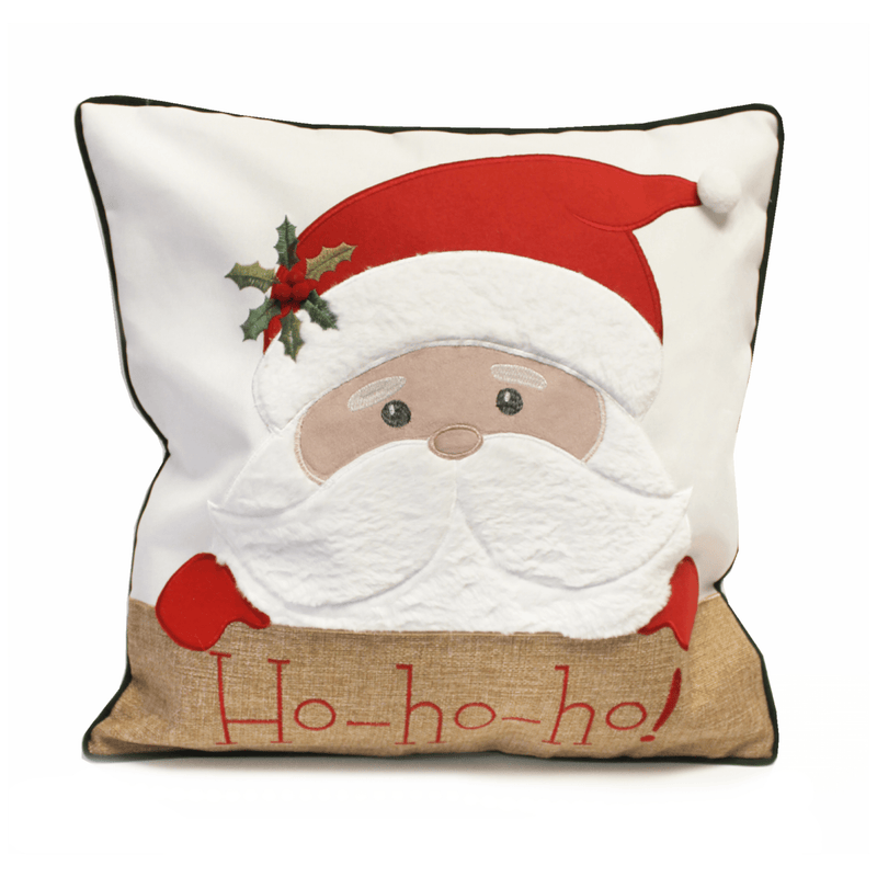 Peggy Wilkins Snuggly Santa Christmas Cushion 45x45cm - CUSHIONS/COVERS - Beattys of Loughrea