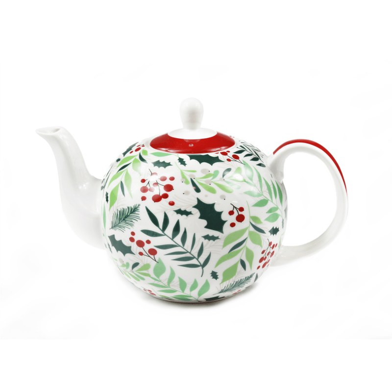 Peggy Wilkins Graceful Christmas Ceramic Teapot - GENERAL LOOSE WARE - Beattys of Loughrea