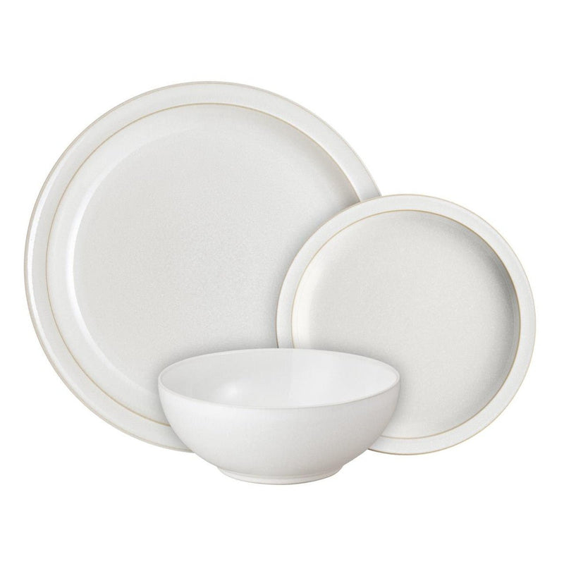 Denby Cotton White 12 Piece Tableware Set - TABLEWARE SETS - GENERAL - Beattys of Loughrea