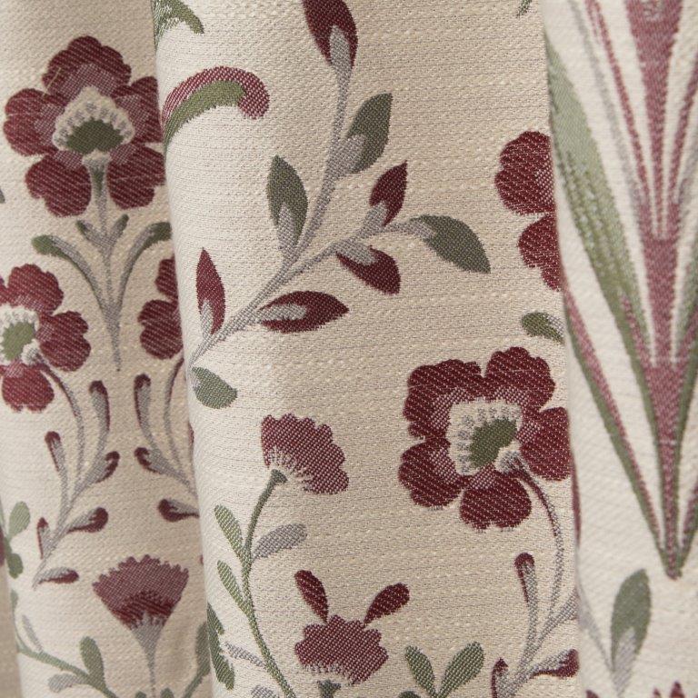 Riley 66" x 72" Lined Eyelet Curtains Raspberry - CURTAINS - READY MADE - Beattys of Loughrea