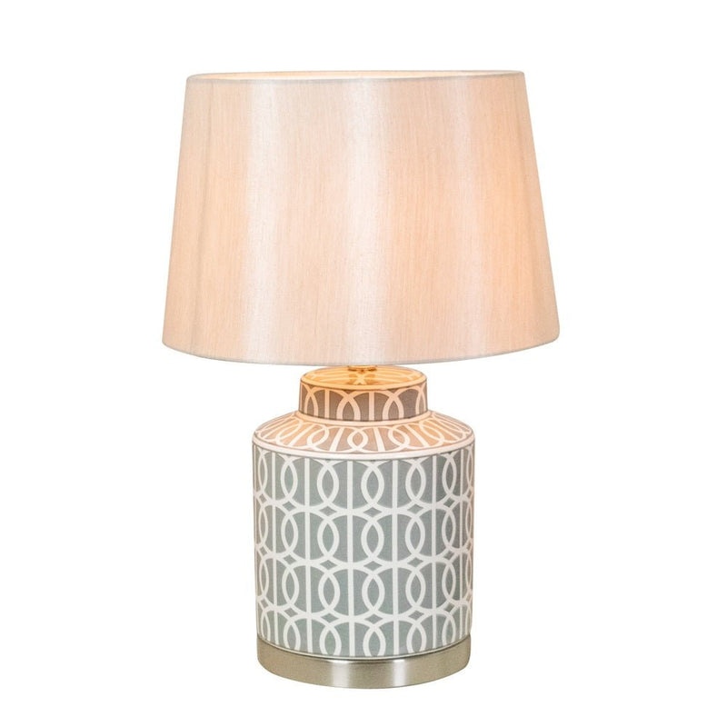 Mylah Ceramic Table Lamp 56cm - TABLE/BEDSIDE LAMPS - Beattys of Loughrea