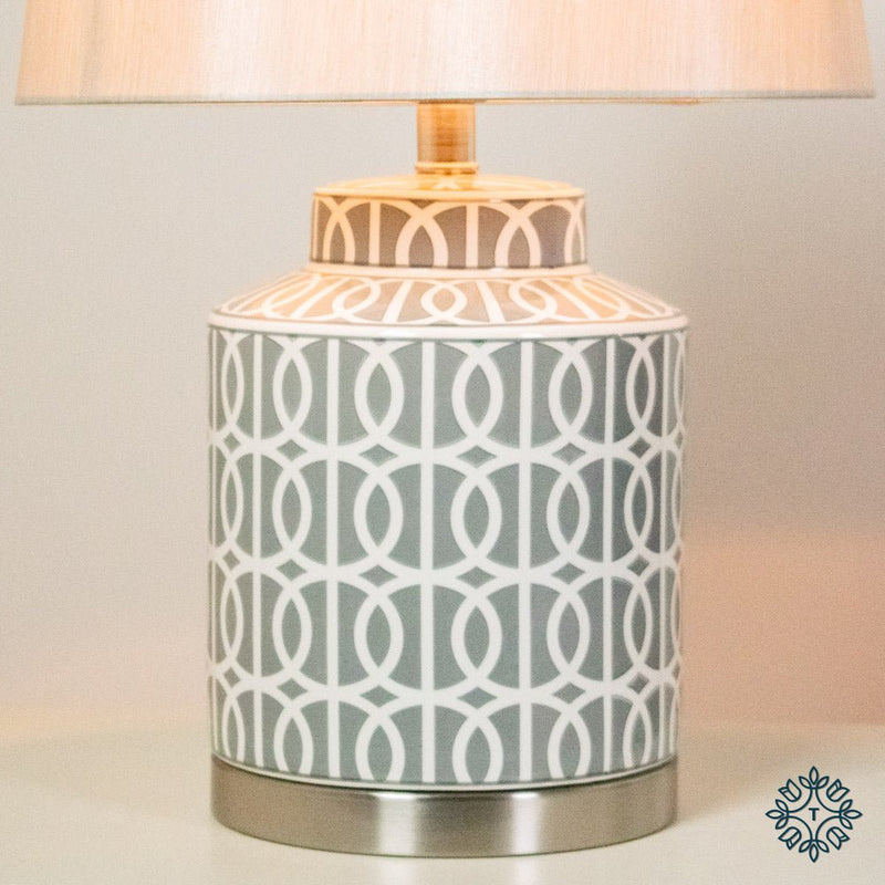 Mylah Ceramic Table Lamp 56cm - TABLE/BEDSIDE LAMPS - Beattys of Loughrea