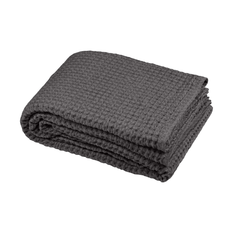 Anouk Throw Anthracite Grey 130 x 160cm - THROWS/BLANKETS - Beattys of Loughrea