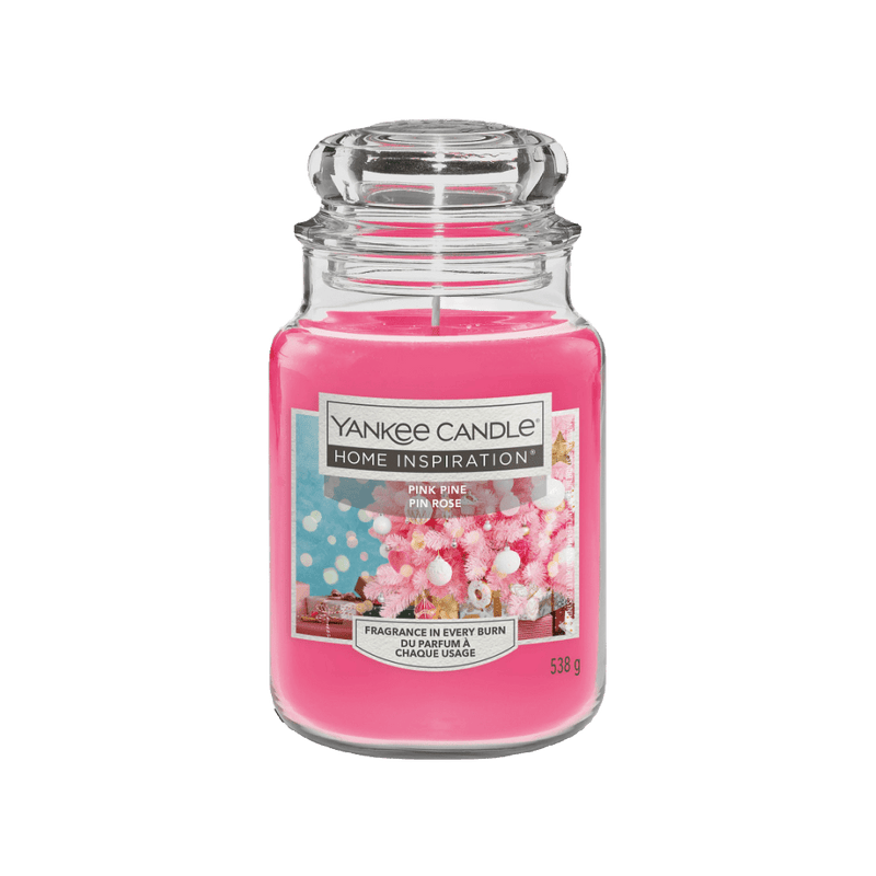 Pink Pine Home Inspirations Large Yankee Candle 538g - CANDLES - Beattys of Loughrea