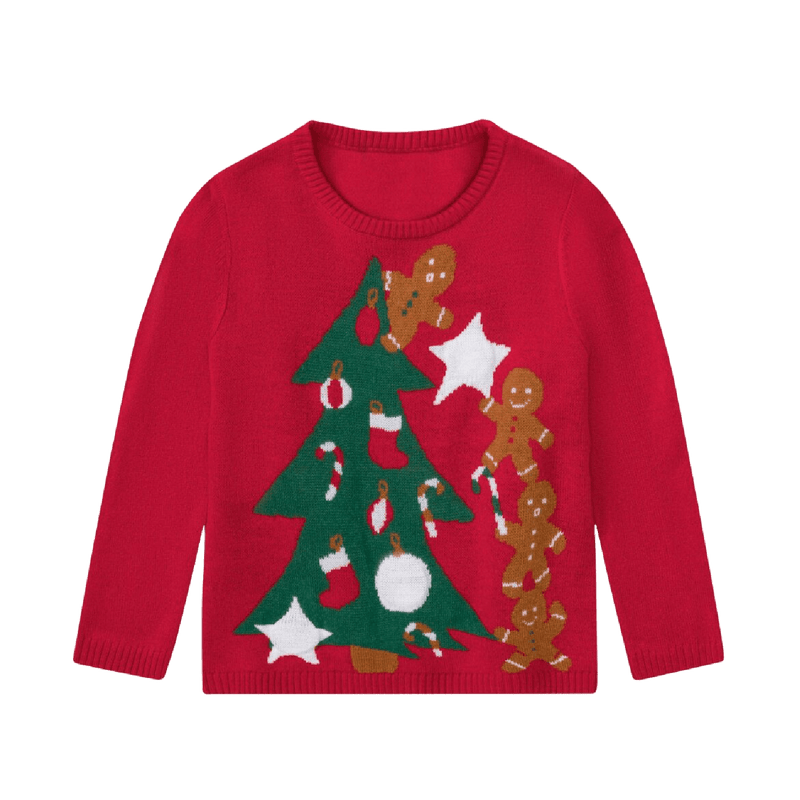 Kids Christmas Jumper Festive Tree Age 2 - 4 - XMAS CLOTHING Christmas clothing human and pet - Beattys of Loughrea